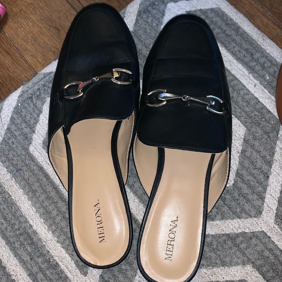 Target Shoes - Target Merona brand black mule slides size 9 1/2